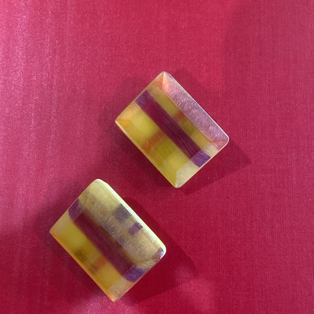 Vintage 1980s KANO Clip Earrings